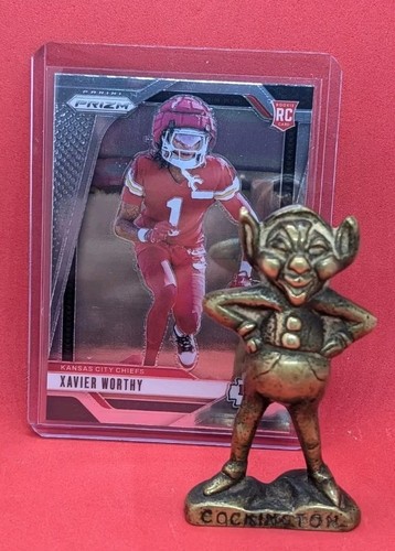 2024 Panini Prizm Xavier Worthy [Green] #399 card