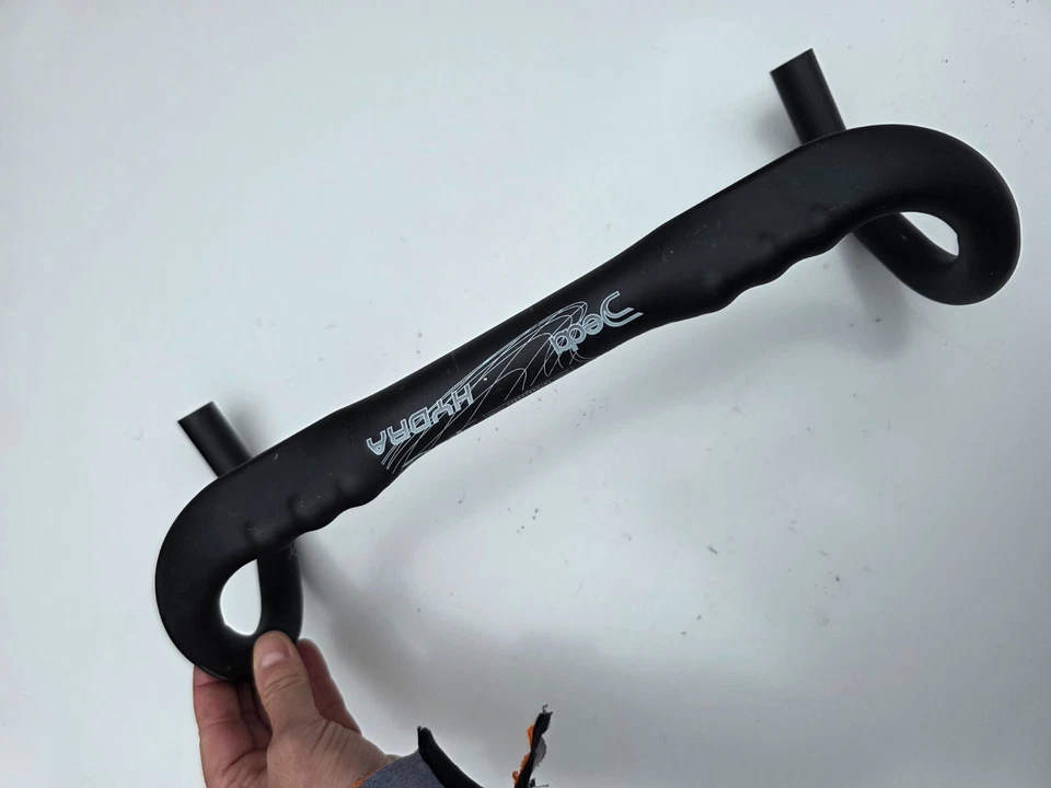 Deda Hydra Anatomic Aluminum Handlebar, 400mm C-C, 31.7mm, Very Good Condition! - Image 4 of 4