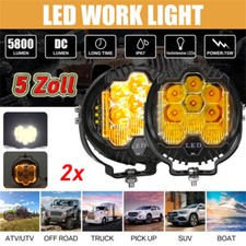 2x 70W LED Arbeitsscheinwerfer Offroad Scheinwerfer Motorrad Bagger 12V 24V