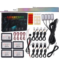 RGB Car Symphony Ambient Light 256 Color Led Atmosphere Acrylic Strip Remote APP