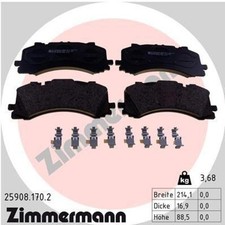 Zimmermann pastiglie freno set pastiglie freno anteriori 25908.170.2