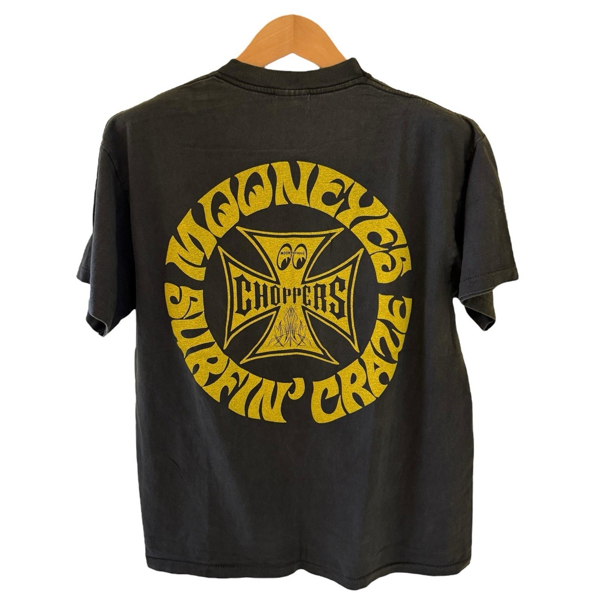 VTG West Coast Choppers “MoonEyes Surfin Craze” Shirt Yellow