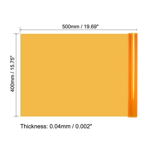 Gel Farbfilterpapier Polyesterfolie 40x50cm orange für Fotostudio 3 Stück - Bild 2 von 5