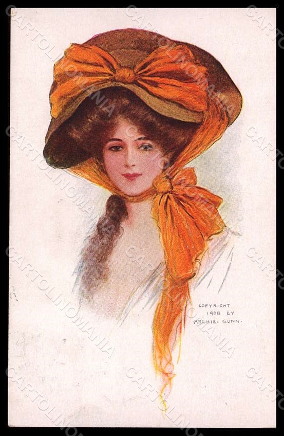 Cappello moda donna moda firmato artista A. Gunn bellezza americana WRINLE pc VK6808