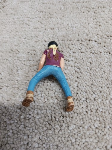 Schleich PONY HORSE RIDER Purple Shirt Girl Blond Hair - Picture 3 of 11