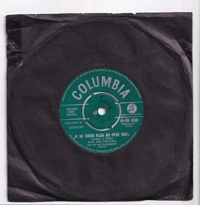 (AO153) Nina & Frederik, Je Ne Crois Plus Au Pere Noel - 1960 - 7 inch vinyl