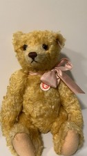 Vintage Collectible Limited Edition Bearswith Tags, Steiff, Mohair, Glass Eyes