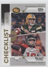 2018 Upper Deck CFL Checklist Gold 29/50 Bo Levi Mitchell Mike Reilly #200 n7r