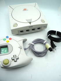 Sega Dreamcast HKT-3020 White Console w/Controller Has Power Cord No Video Cord