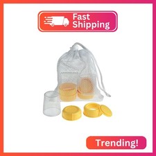 Medela Spare Parts for Breast Milk Bottles, Extra Caps, Lids, Collars, and Discs