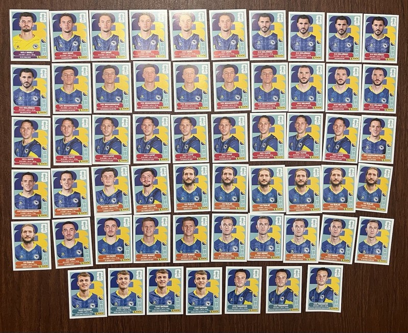 Panini FIFA World Cup 2026 BIH Bosnia/Herzegovin Player Portrait Stickers Lot 57
