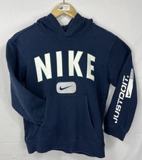 GUC Nike Sportswear Big Kids Youth Navy Blue JDI Sleeve Graphic Hoodie Size M