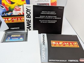 Pac-Man Classic NES Series Nintendo Game Boy Advance Box & Manual (READ DESC.)