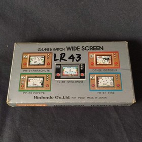 Vintage Nintendo Game & Watch FIRE ATTACK ID-29 wide Screen, Manual, Box, Japan