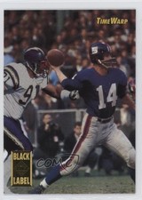 1995 Collector's Edge Time Warp Black Label Leslie O'Neal YA Tittle #13 HOF 1lq8