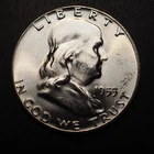 1955 *P* UNC SILVER FRANKLIN HALF DOLLAR **NICE COIN!** FREE SHIPPING! C 1042