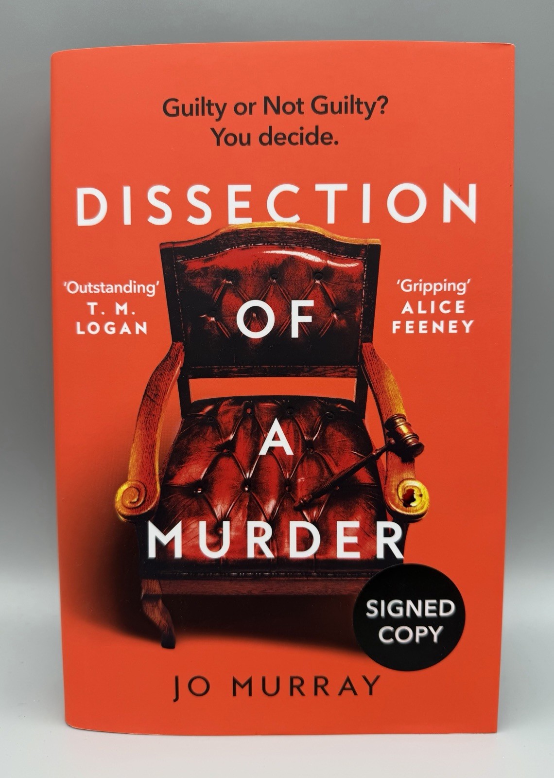 SIGNED - Dissection of a Murder By Jo Murray SPRAYED Edges New 1st Edit Hardback