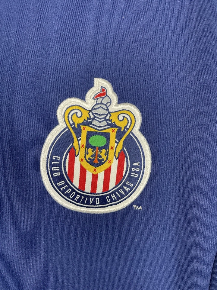Adidas Club Deportivo Chivas EE. UU. Chaqueta Bordada Forrada de Vellón Para Hombre’s XL Azul Foto 4 de 4