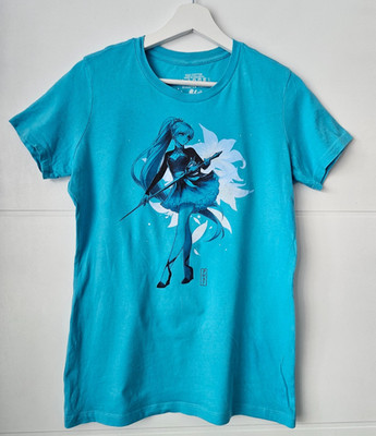 RWBY Weiss Schnee T-Shirt | Official Rooster Teeth Unisex Tee | Blau | Größe S-M