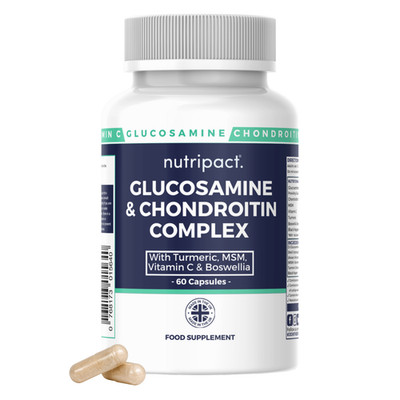 Glucosamin und Chondroitin hochfeste Kapseln - mit Vitamin C, MSM