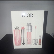DIOR Addict Essentials Lip Glow, Lip Maximizer  Mini Lip 3 Piece Set 001 Pink