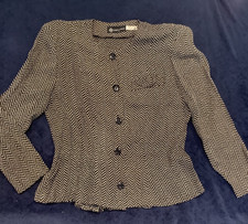 Sunny & Grace Vintage Polka Dot Shouldered Pad Shirt