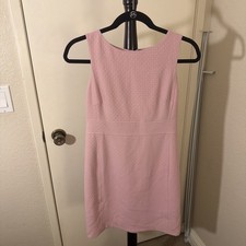 Ann Taylor Women’s Pink Shift Dress Size 0P Petite Sleeveless