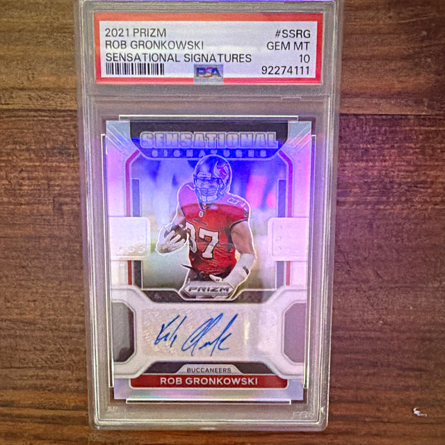 2021 Panini Prizm Rob Gronkowski Sensational Signatures SS-RG Auto /149