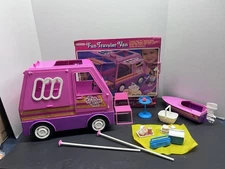 Vintage 1984 Zima Barbie Fun Traveler Van & Accessories W/ Original Box