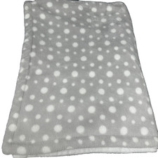 Parents Choice Gray White Polka Dots Baby Blanket 2 Layer Walmart Lovey Security