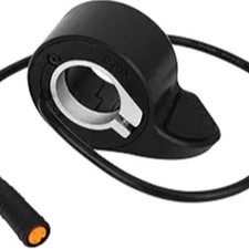 Electric Thumb Throttle for E-Bikes Scooters, 3-Pin Waterproof Plug Replacemen