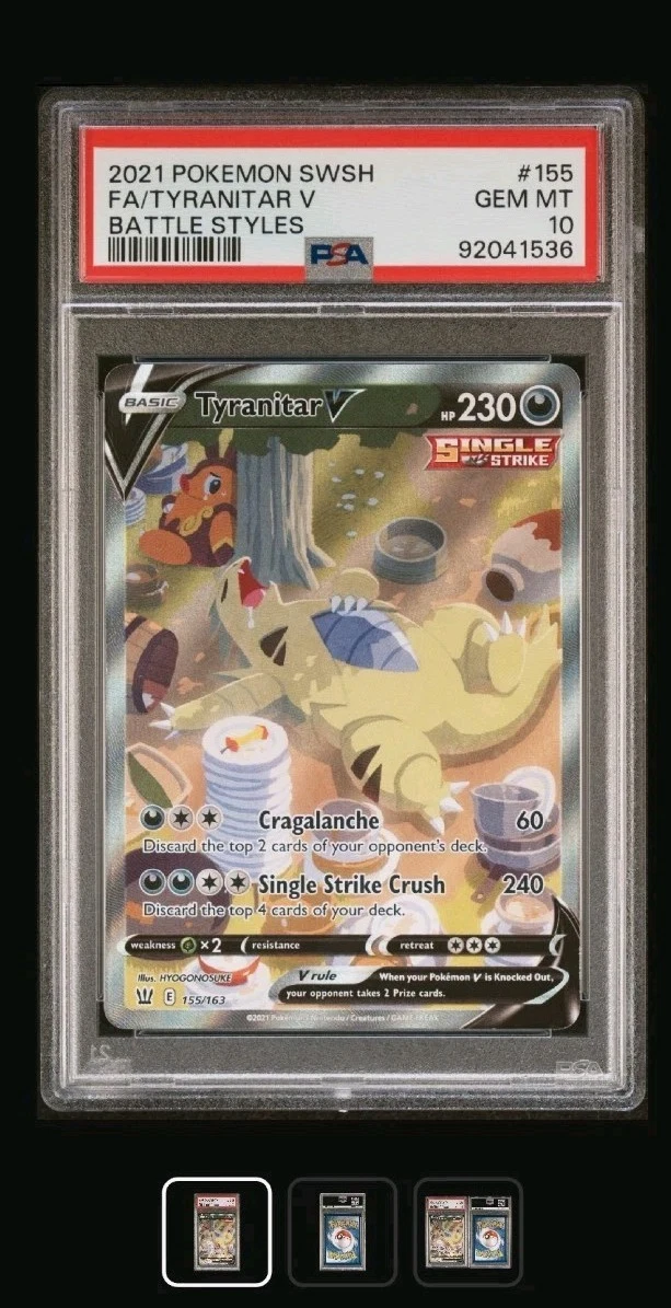 Tyranitar V Pokémon TCG Cards for sale | eBay