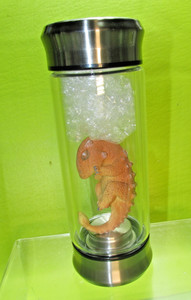 Jurassic Park Triceratops Dinosaur Embryo Light up Water  Glass Jar  Prop New