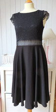 Vera Mont, Kleid,38,neu,schwarz,Party,Fest,Abiball,Konfirmation,Spitze,A-Linie