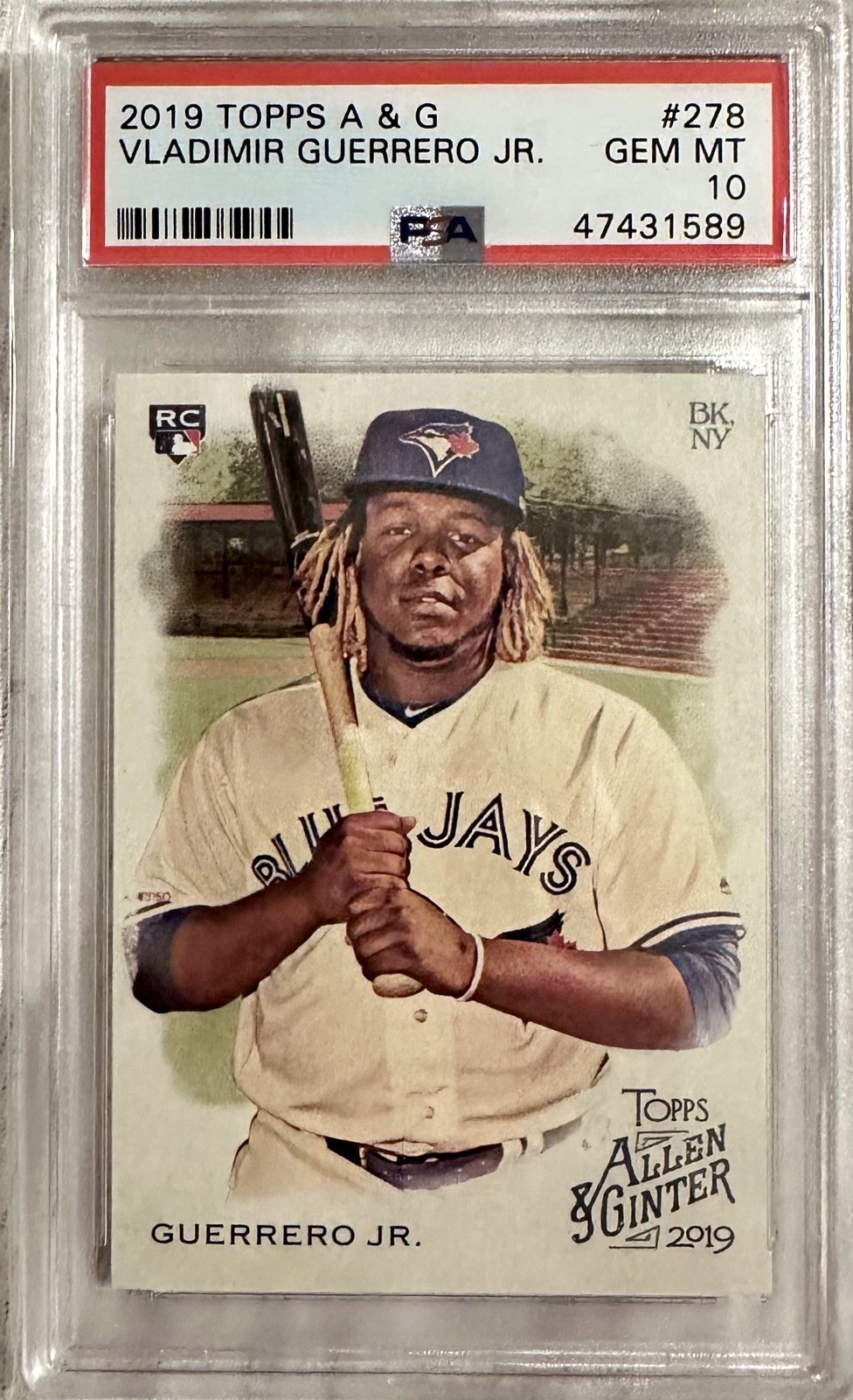 2019 Topps Allen & Ginter Vladimir Guerrero Jr. #278 PSA 10 (RC) Blue Jays