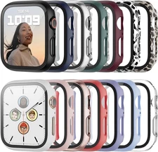 Haojavo 14 Pack Case with Tempered Glass for 41mm Series 9/8/7, 14 pack 