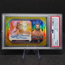 2023 Panini Select WWE DREW MCINTYRE Ringside Action Signature Gold /10 #RADMI