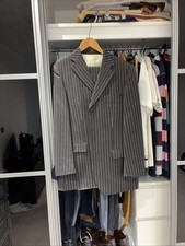 Boss Pinstripe Charcoal Wool & Cashmere Suit