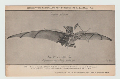 Frankreich, um 1903, , Flugversuche mit Nr. 3 im Jahr 1897,