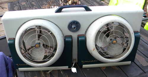 Vintage Vornado Twin Head Window Fan Model 32CT-1