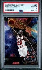 1997-98 Metal Universe Michael Jordan #23 - PSA 6 Amazing Card!