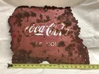 Antique,Rusted Vintage CocaCola Metal Sign, Original ,Collectible🔥