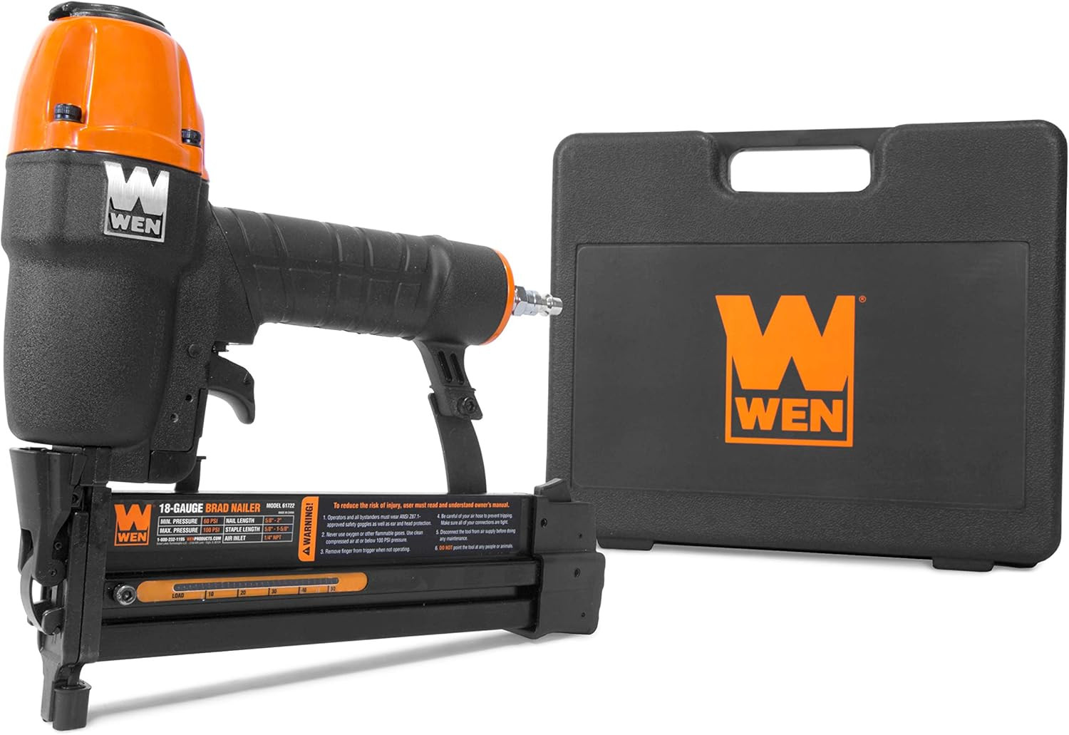 61722K 18-Gauge 2-In-1 Pneumatic 2-Inch Brad Nailer and 1/4-
