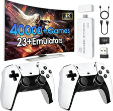 Mass Games Retro Game Console with 40000+ Built-In Games 19 Emulators 2 Wireless