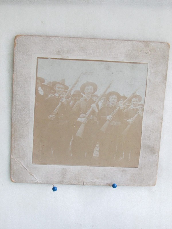 Vintage US 1898 Armed Soldiers , Spanish American War Philippines CABINET CARD