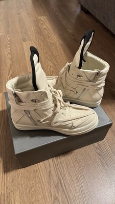 White Rick Owen DRKSHDW Mega Lace Geobasket - Size EU 43 | eBay