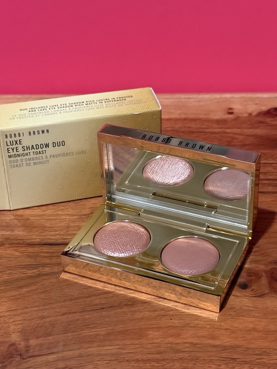 Bobbi Brown Luxe Eye Shadow Duo Midnight Toast Lustre Frosted