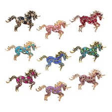 Fashionable Unicorns Brooch Alloy Construction Ideal for Outfit Enhancement