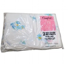Vintage Riegel Receiving Blanket Cat Flower USA