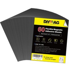 Pack 8 x 10 Adhesive Magnetic Sheets Black Cuttable Flexible Craft Photo Magnets